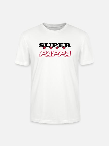 Super pappa - Stanley/Stella CRAFTER Unisex Organic T-Shirt - white