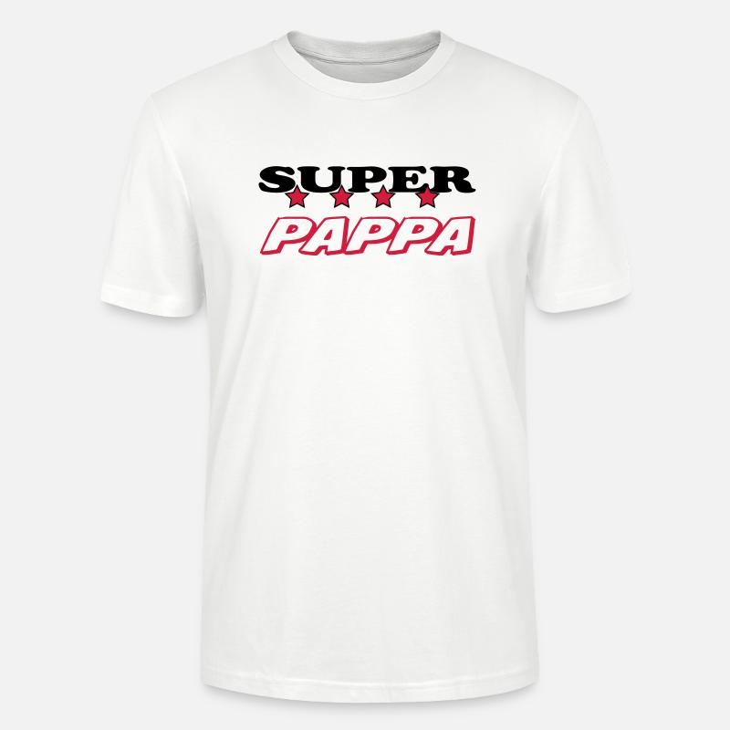 Super pappa - Stanley/Stella Unisex Bio-T-Shirt CRAFTER - Weiß