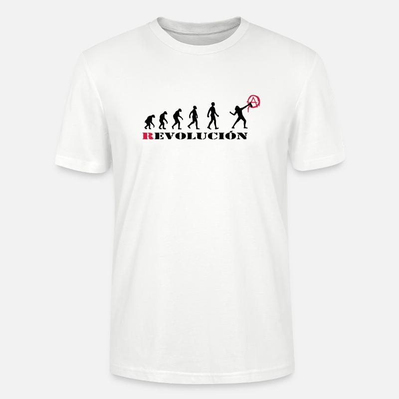 r-evolution, evolution, revolution, street art, - Stanley/Stella Unisex Bio-T-Shirt CRAFTER - Weiß