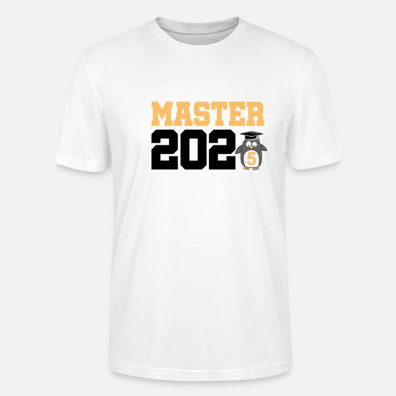Master 2025 Masterabschluss Sponsion Graduation - Stanley/Stella Unisex Bio-T-Shirt CRAFTER - Weiß