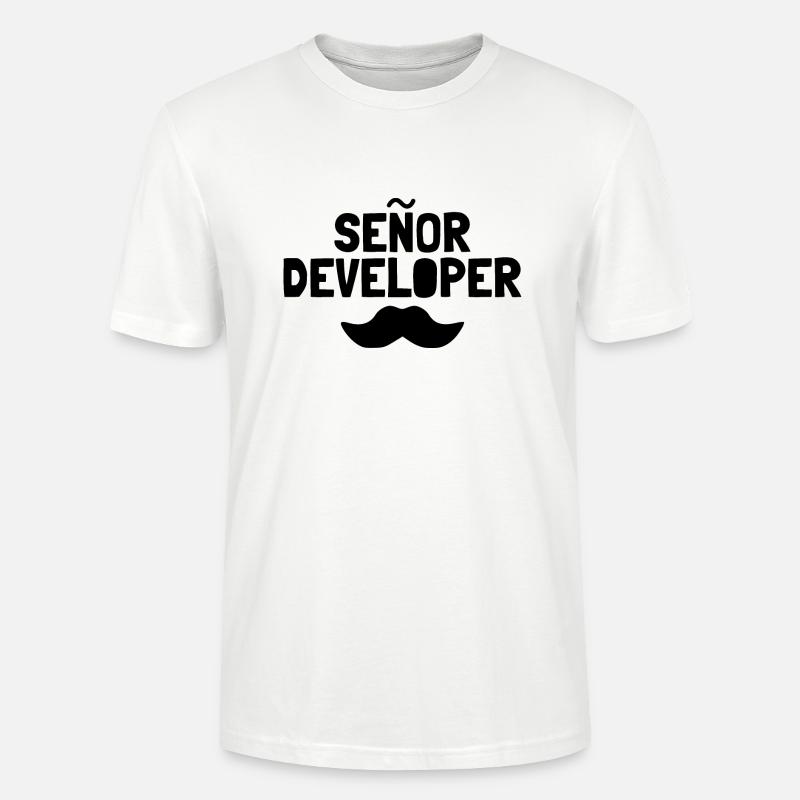 Senor developer developer - Stanley/Stella CRAFTER Unisex Organic T-Shirt - white