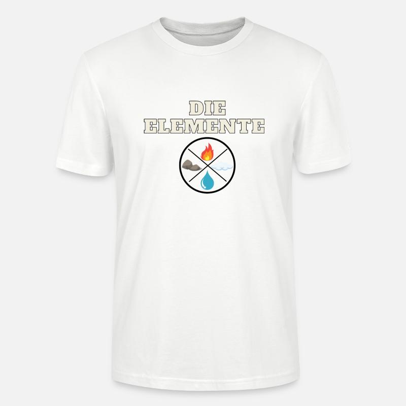 Die 4 Elemente - Stanley/Stella Unisex Bio-T-Shirt CRAFTER - Weiß