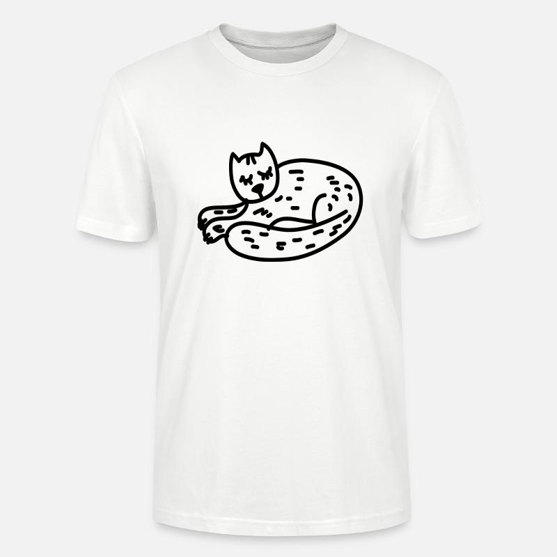 Katze - Stanley/Stella Unisex Bio-T-Shirt CRAFTER - Weiß