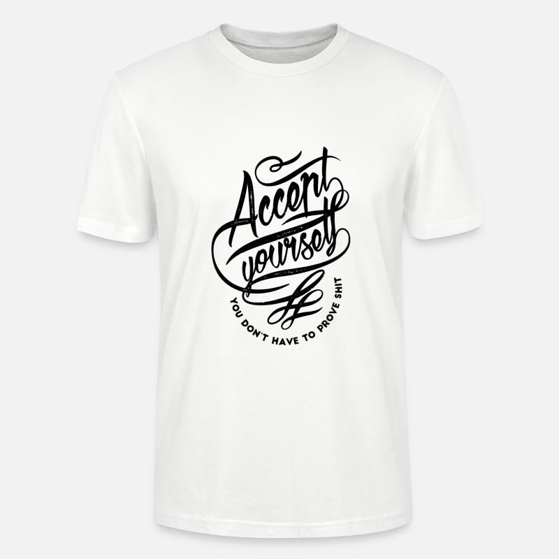 Acceptez-vous l'estime de soi - T-shirt bio CRAFTER Stanley Stella Unisexe - blanc