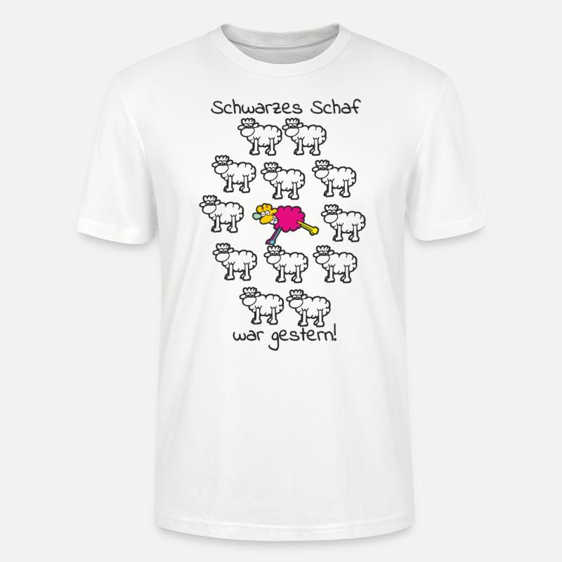 schwarzes Schaf war gestern - Stanley/Stella Unisex Bio-T-Shirt CRAFTER - Weiß