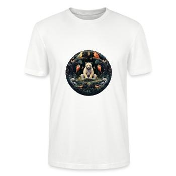 Harmony Circle - Stanley/Stella CRAFTER Unisex Organic T-Shirt - white - Front - Alina (178cm) & Michal (187cm)