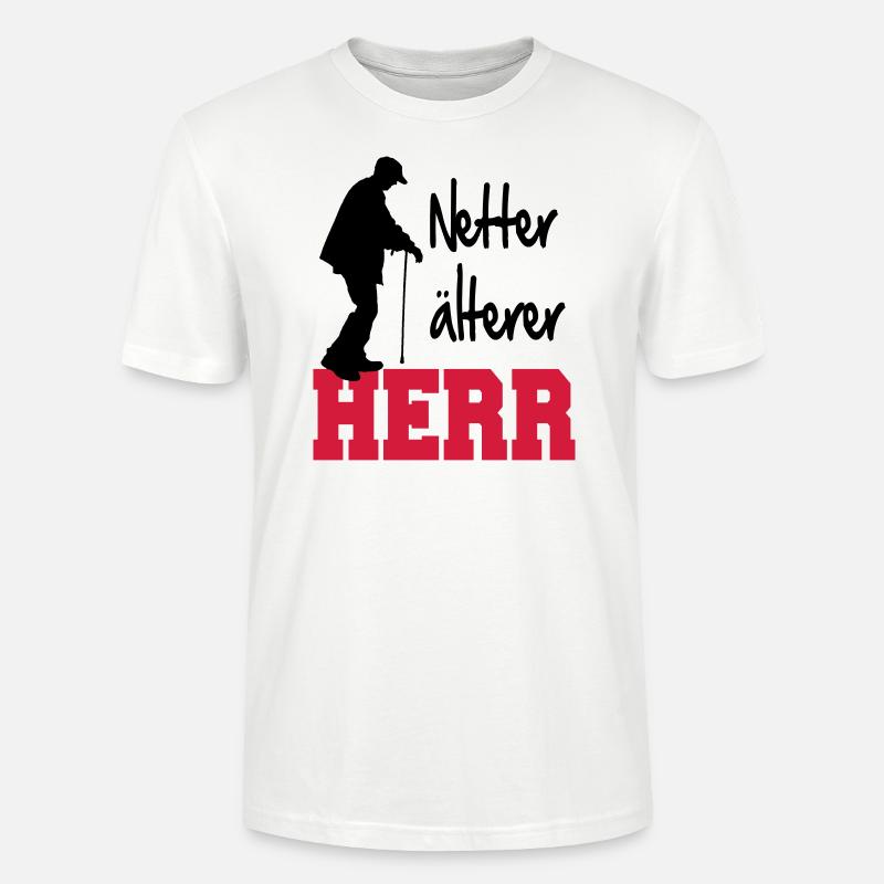 Netter Alter Mann - Stanley/Stella Unisex Bio-T-Shirt CRAFTER - Weiß