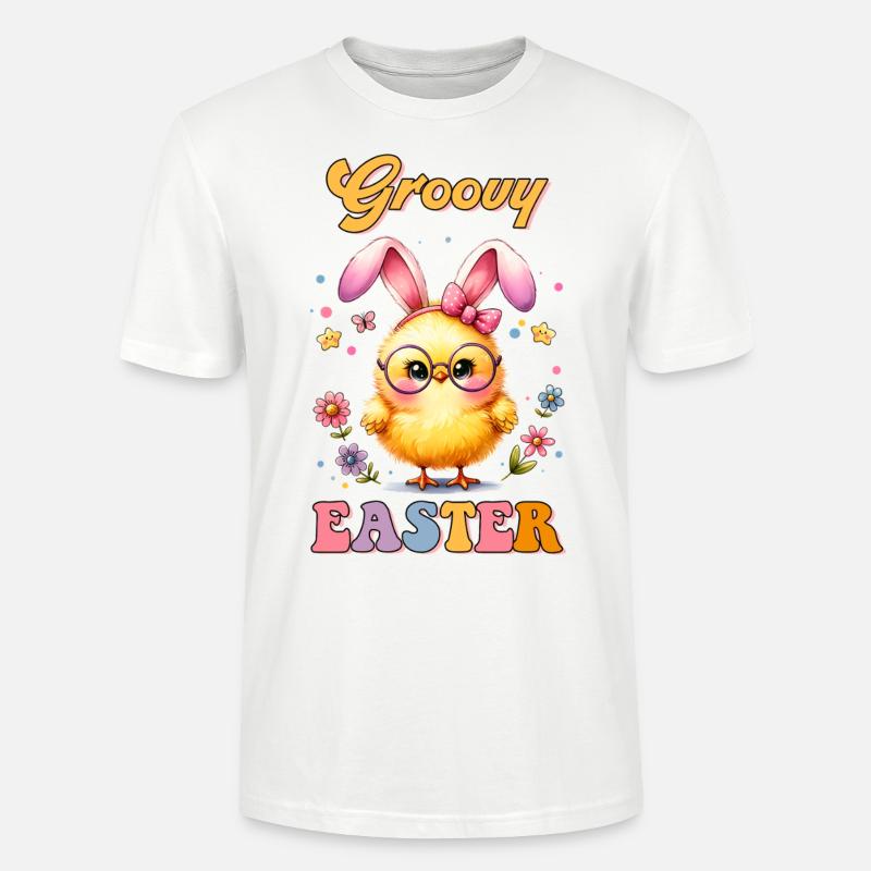 Groovy Easter - Stanley/Stella Unisex Bio-T-Shirt CRAFTER - Weiß