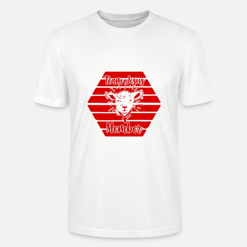 Team Jesus - Stanley/Stella Unisex Bio-T-Shirt CRAFTER - Weiß