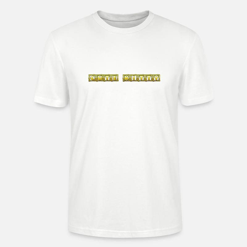 Chaton mignon - T-shirt bio CRAFTER Stanley Stella Unisexe - blanc