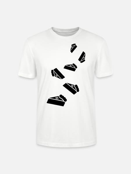 Cake cheesecake icon - Stanley/Stella CRAFTER Unisex Organic T-Shirt - white
