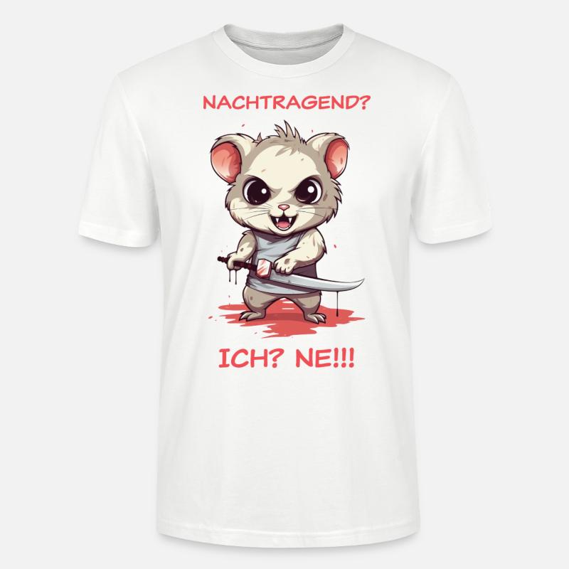 Nachtragend? Ne! - dunkel - Stanley/Stella Unisex Bio-T-Shirt CRAFTER - Weiß