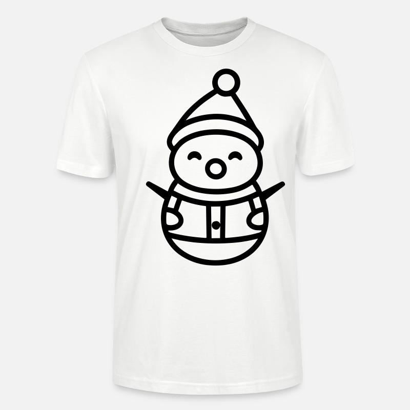 Schneemann - Stanley/Stella Unisex Bio-T-Shirt CRAFTER - Weiß