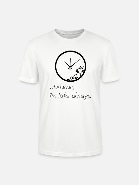 Late Clock - Stanley/Stella Unisex Bio-T-Shirt CRAFTER - Weiß