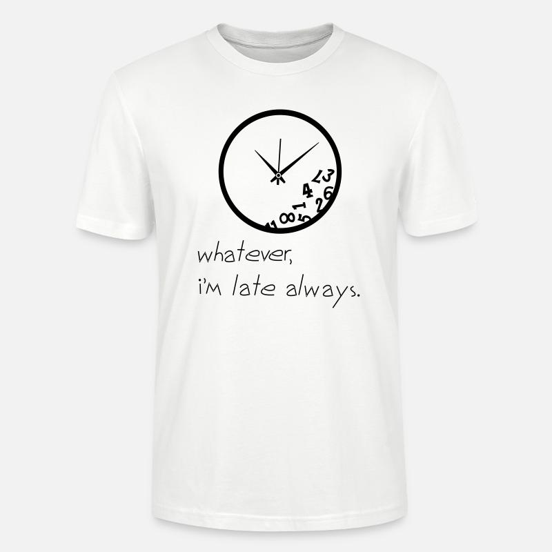 Late Clock - Stanley/Stella Unisex Bio-T-Shirt CRAFTER - Weiß