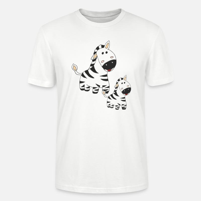 zebra mutter und kind - Stanley/Stella Unisex Bio-T-Shirt CRAFTER - Weiß