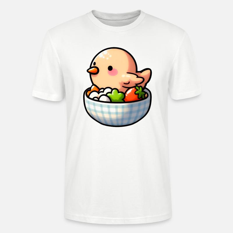Hühnerfutter - Huhn - Stanley/Stella Unisex Bio-T-Shirt CRAFTER - Weiß