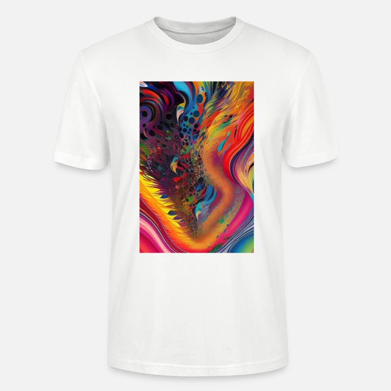 Abstrakte Kunst - Stanley/Stella Unisex Bio-T-Shirt CRAFTER - Weiß