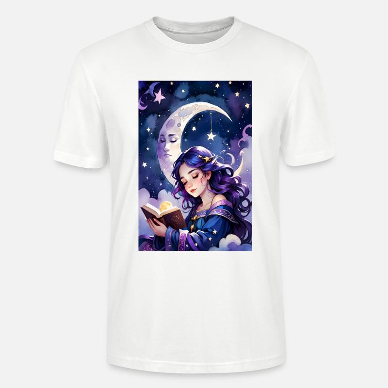 Lesen und Einschlafen - Stanley/Stella Unisex Bio-T-Shirt CRAFTER - Weiß