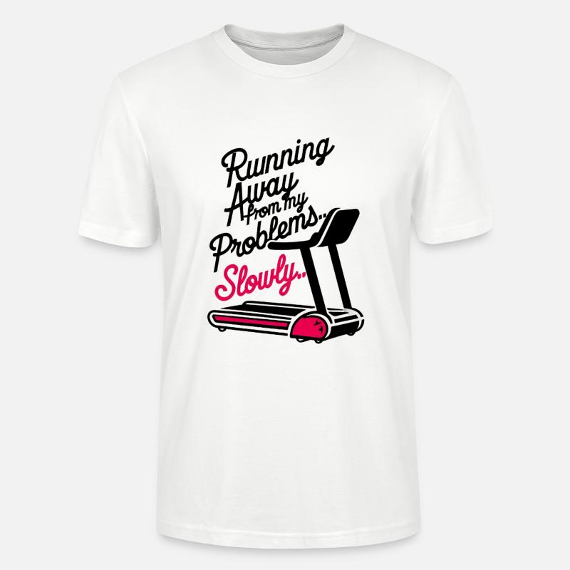 Running from Problems - Slowly - Stanley/Stella Unisex Bio-T-Shirt CRAFTER - Weiß