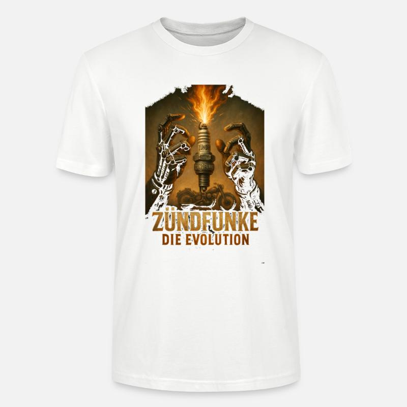 ZÜNDFUNKE – Die Evolution - Stanley/Stella Unisex Bio-T-Shirt CRAFTER - Weiß