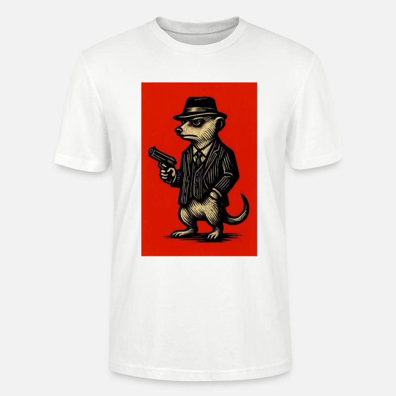 erdmännchen comichelden 4 - Stanley/Stella Unisex Bio-T-Shirt CRAFTER - Weiß