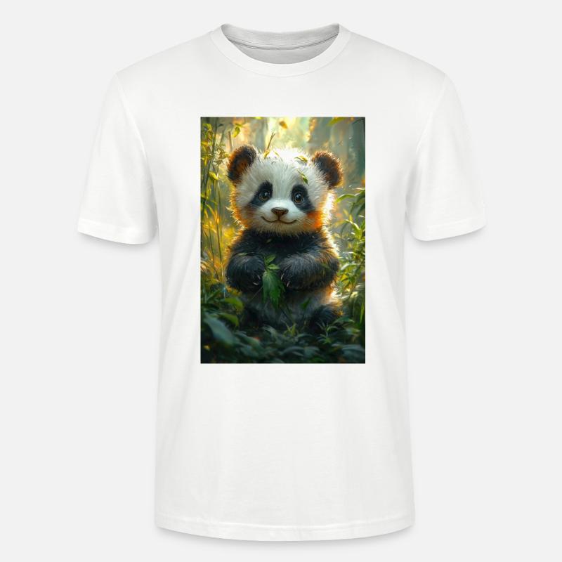Illustration eines Pandas - Stanley/Stella Unisex Bio-T-Shirt CRAFTER - Weiß