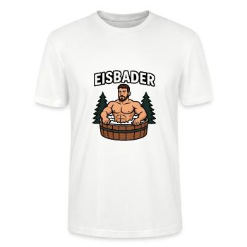 Baignées de glace dans la mare forestière - T-shirt bio CRAFTER Stanley Stella Unisexe - blanc - Devant - Alina (178cm) & Michal (187cm)