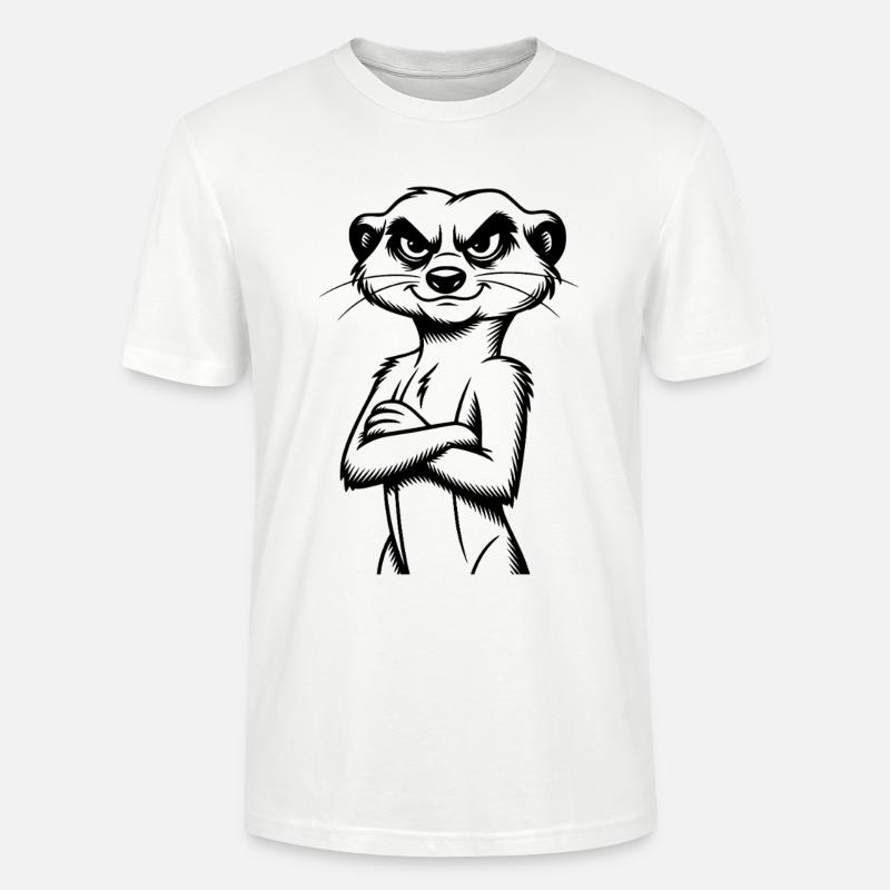 Erdmännchen - Stanley/Stella Unisex Bio-T-Shirt CRAFTER - Weiß