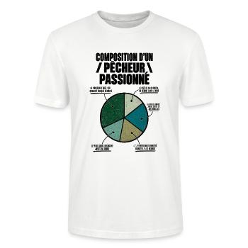 Composition d’un pêcheur passionné - T-shirt bio CRAFTER Stanley Stella Unisexe - blanc - Devant - Alina (178cm) & Michal (187cm)