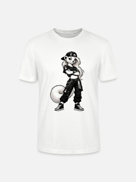 Coole Frau, Hermine - Stanley/Stella Unisex Bio-T-Shirt CRAFTER - Weiß