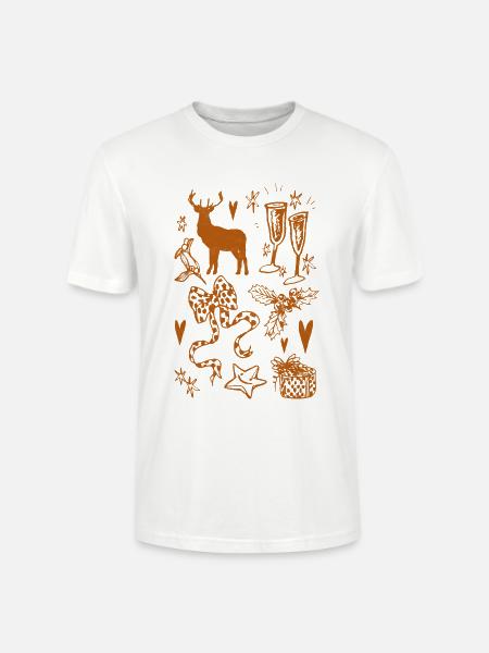 WEIHNACHTSSAMMLUNG - Stanley/Stella Unisex Bio-T-Shirt CRAFTER - Weiß