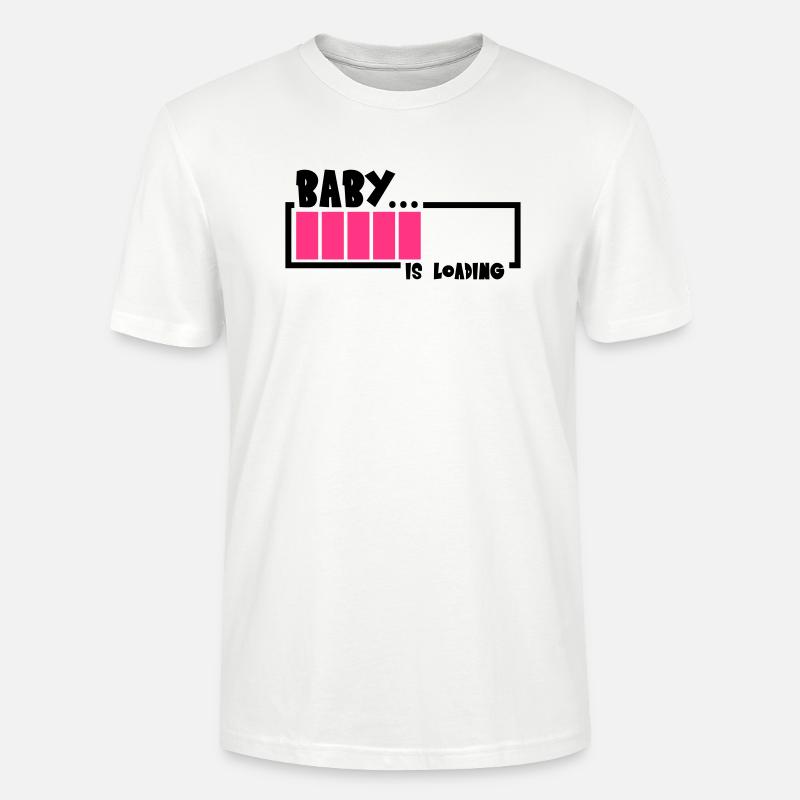 Baby Is Loading Design - T-shirt bio CRAFTER Stanley Stella Unisexe - blanc