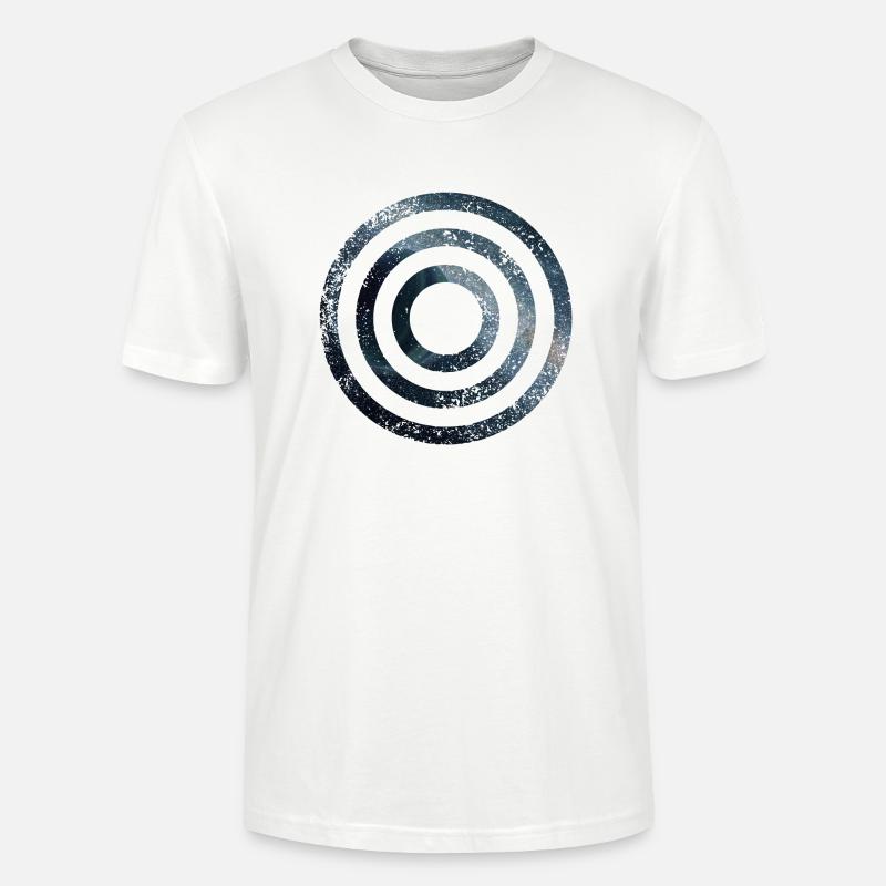 SPACE CIRCLES KREISE GRUNGE - Stanley/Stella Unisex Bio-T-Shirt CRAFTER - Weiß