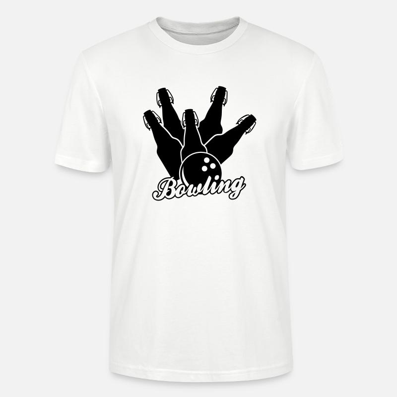 Bowling de bière monochrome - T-shirt bio CRAFTER Stanley Stella Unisexe - blanc