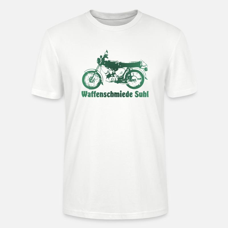 Simson S51 Waffenschmiede Suhl - Stanley/Stella Unisex Bio-T-Shirt CRAFTER - Weiß
