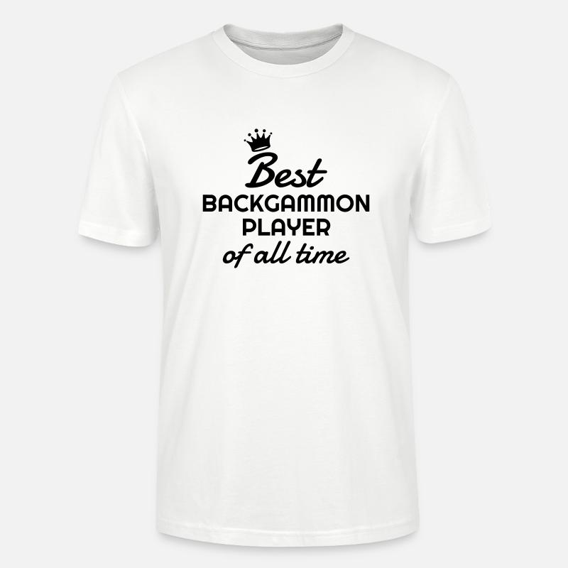 Backgammon / Spiel / Player / Schach - Stanley/Stella Unisex Bio-T-Shirt CRAFTER - Weiß