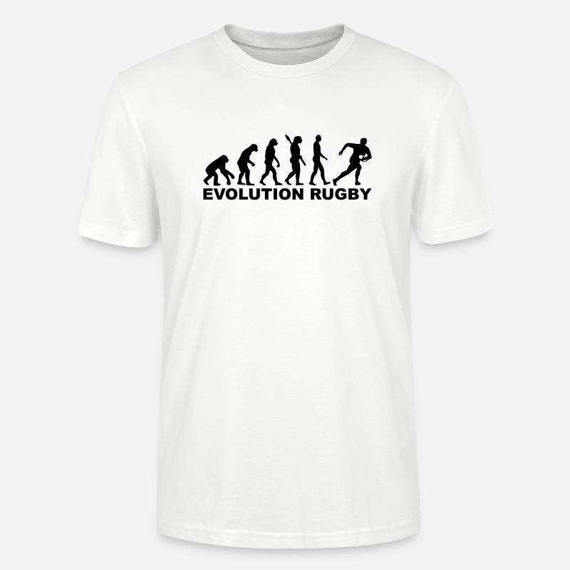Evolution Rugby - T-shirt bio CRAFTER Stanley Stella Unisexe - blanc