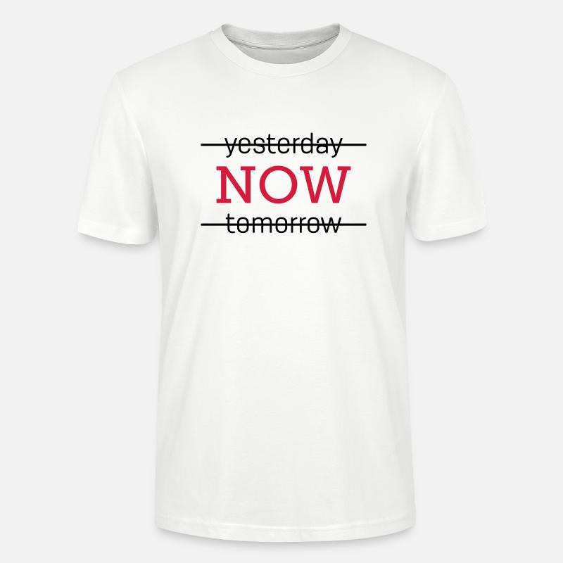 yesterday NOW tomorrow - Stanley/Stella Unisex Bio-T-Shirt CRAFTER - Weiß