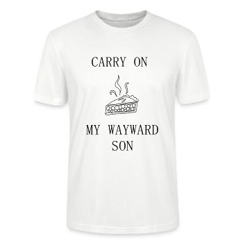 Supernatural / Carry on my wayward son /Winchester - Stanley/Stella Unisex Bio-T-Shirt CRAFTER - Weiß - Vorne - Alina (178cm) & Michal (187cm)
