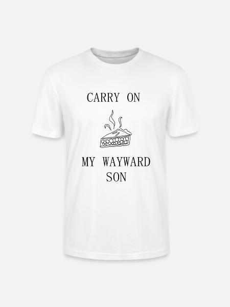 Supernatural / Continuez mon fils capricieux / Winchester - T-shirt bio CRAFTER Stanley Stella Unisexe - blanc