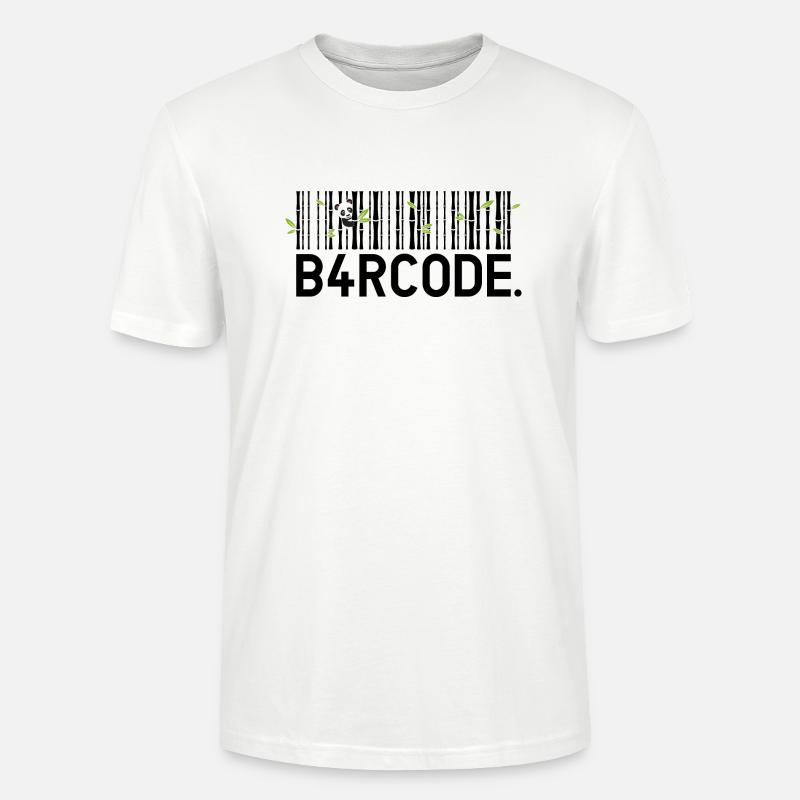 B4RCODE. Bamboo black - Stanley/Stella Unisex Bio-T-Shirt CRAFTER - Weiß