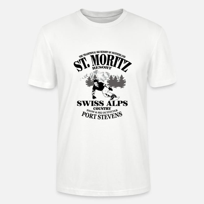 Snowboarding - Stanley/Stella Unisex Bio-T-Shirt CRAFTER - Weiß