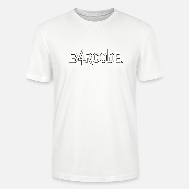 B4RCODE. Tech noir - T-shirt bio CRAFTER Stanley Stella Unisexe - blanc