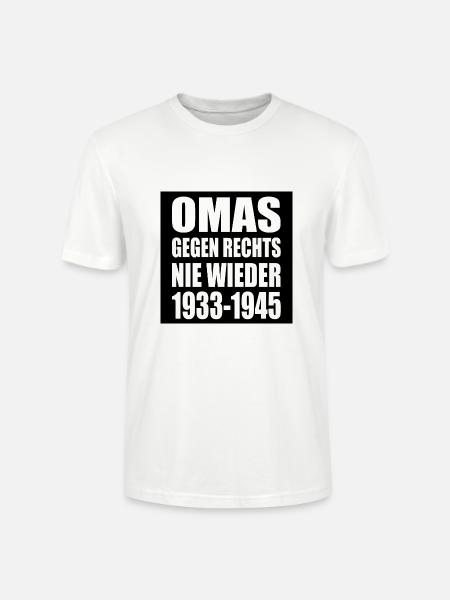 Omas gegen rechts - Stanley/Stella Unisex Bio-T-Shirt CRAFTER - Weiß