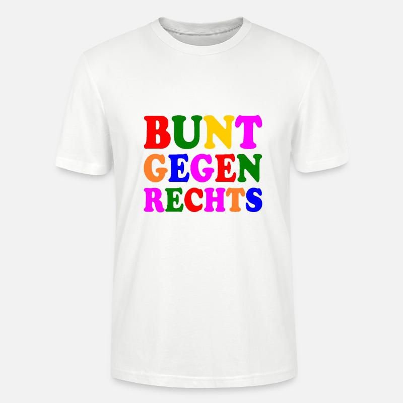 Bunt gegen rechts - Stanley/Stella Unisex Bio-T-Shirt CRAFTER - Weiß