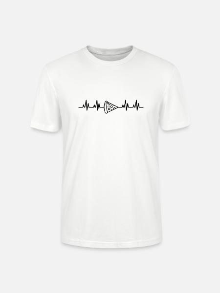 ECG Pizza - T-shirt bio CRAFTER Stanley Stella Unisexe - blanc