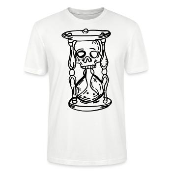 Sablier - T-shirt bio CRAFTER Stanley Stella Unisexe - blanc - Devant - Alina (178cm) & Michal (187cm)