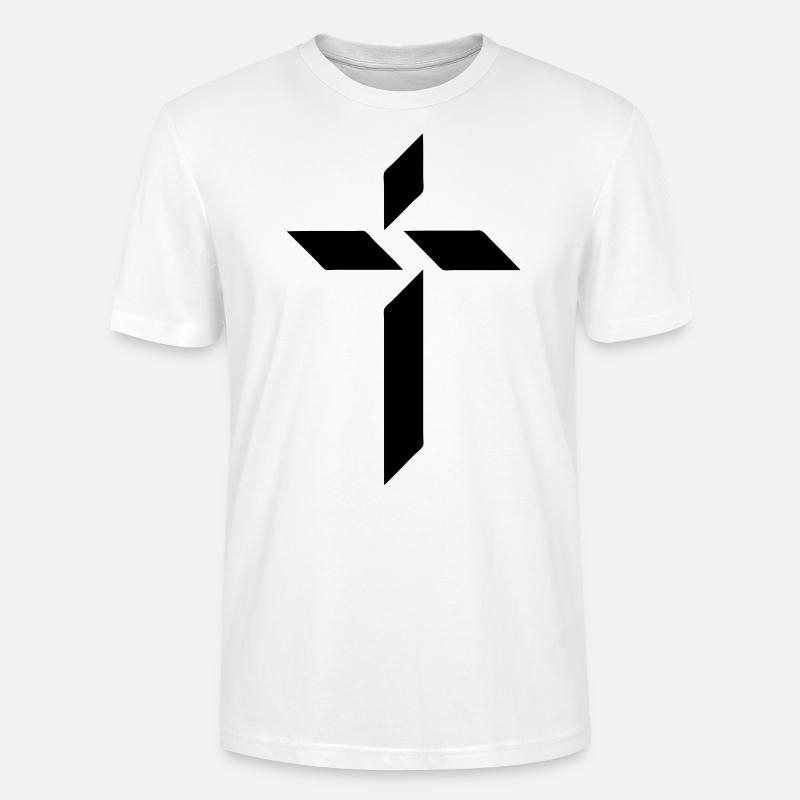 Jesus Kreuz - Stanley/Stella Unisex Bio-T-Shirt CRAFTER - Weiß