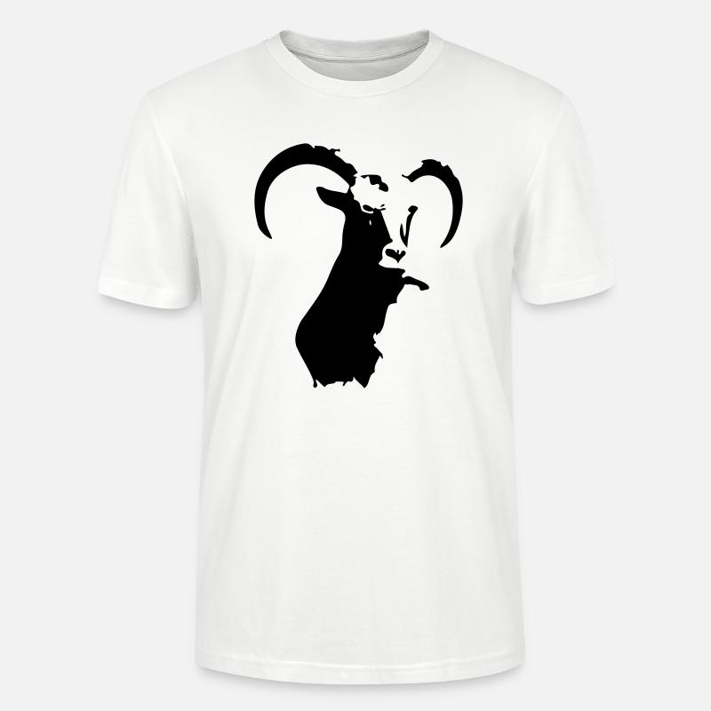 steinbock tier - Stanley/Stella Unisex Bio-T-Shirt CRAFTER - Weiß